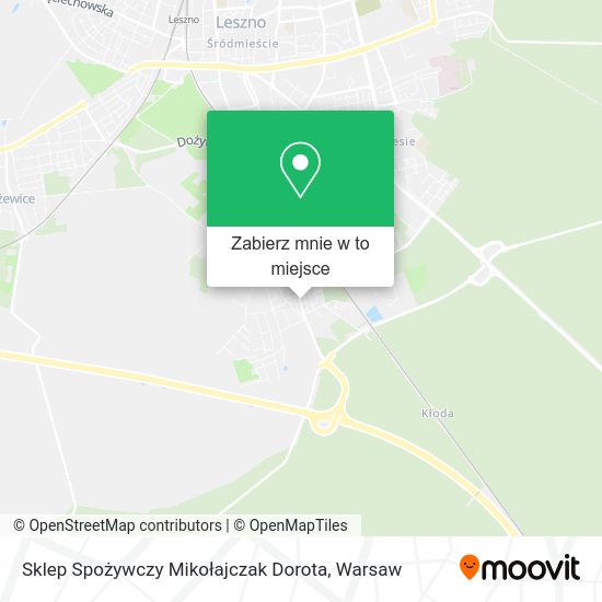 Mapa Sklep Spożywczy Mikołajczak Dorota