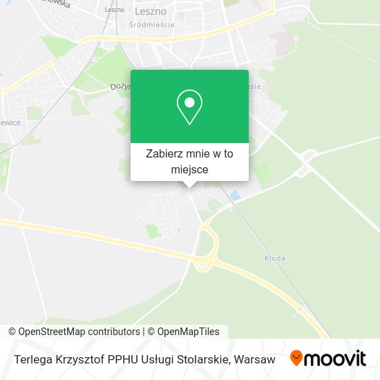 Mapa Terlega Krzysztof PPHU Usługi Stolarskie