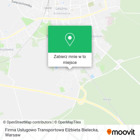 Mapa Firma Usługowo Transportowa Elżbieta Bielecka