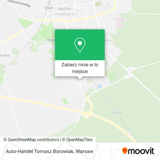 Mapa Auto-Handel Tomasz Borowiak