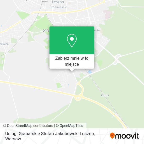 Mapa Uslugi Grabarskie Stefan Jakubowski Leszno