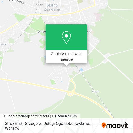 Mapa Stróżyński Grzegorz. Usługi Ogólnobudowlane