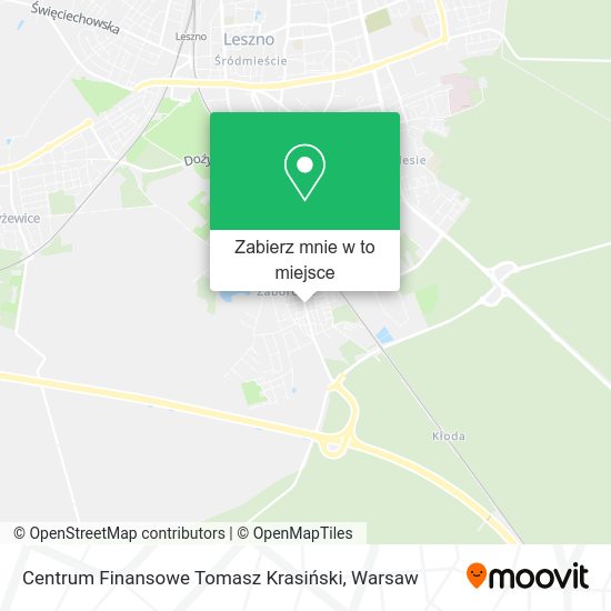 Mapa Centrum Finansowe Tomasz Krasiński