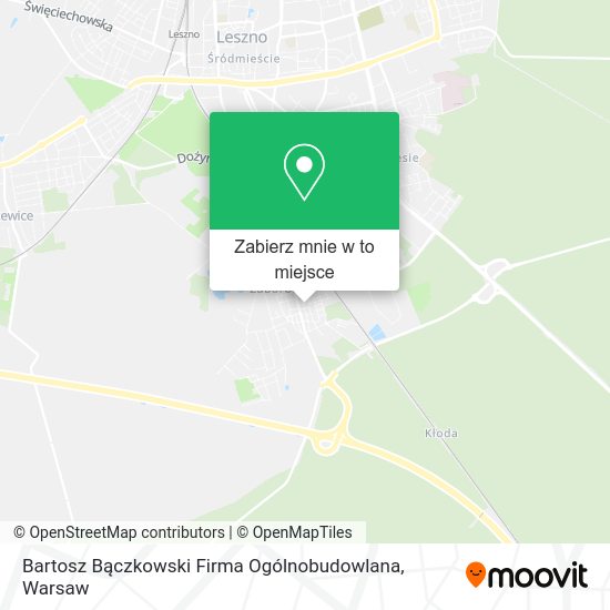 Mapa Bartosz Bączkowski Firma Ogólnobudowlana