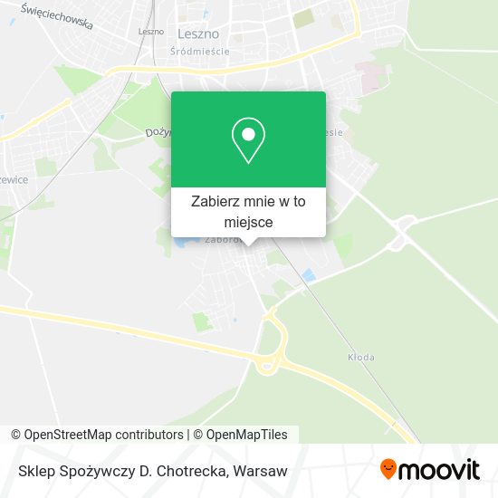 Mapa Sklep Spożywczy D. Chotrecka