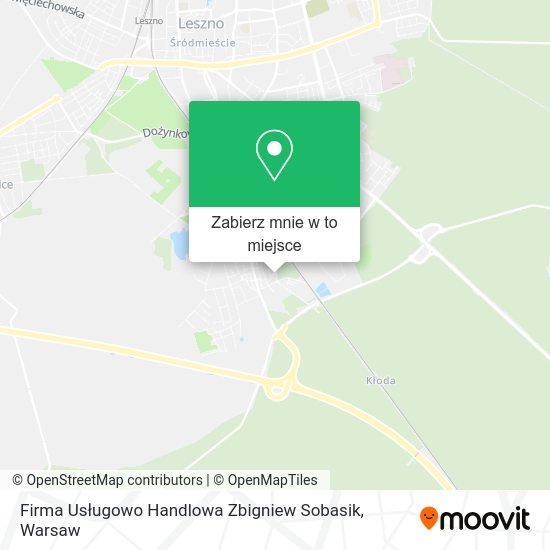 Mapa Firma Usługowo Handlowa Zbigniew Sobasik