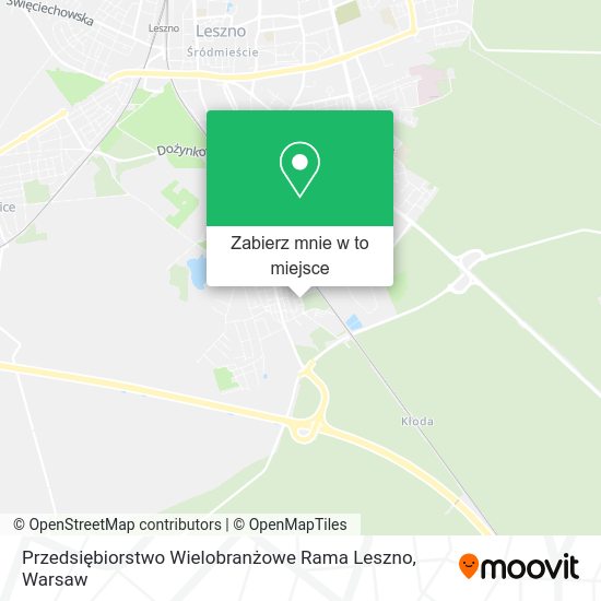 Mapa Przedsiębiorstwo Wielobranżowe Rama Leszno