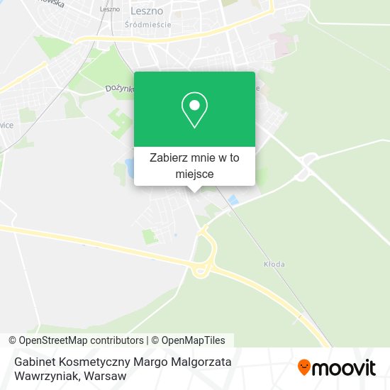 Mapa Gabinet Kosmetyczny Margo Malgorzata Wawrzyniak