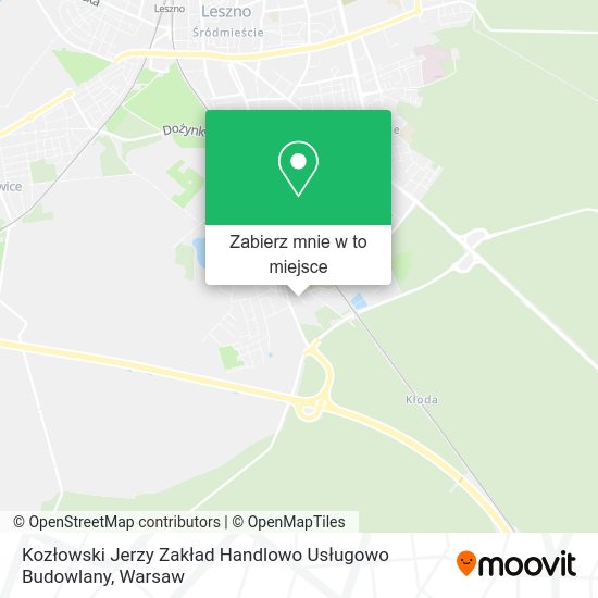 Mapa Kozłowski Jerzy Zakład Handlowo Usługowo Budowlany