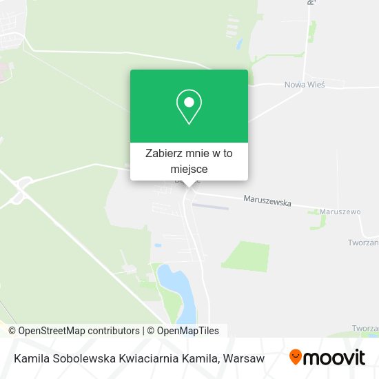 Mapa Kamila Sobolewska Kwiaciarnia Kamila