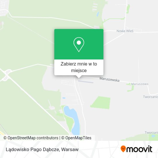 Mapa Lądowisko Pago Dąbcze