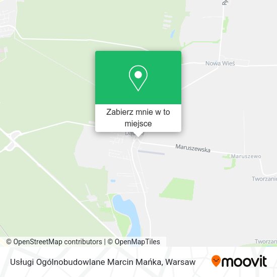 Mapa Usługi Ogólnobudowlane Marcin Mańka