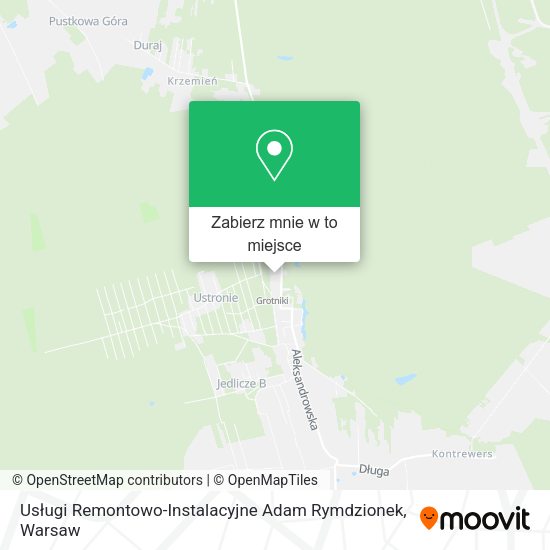 Mapa Usługi Remontowo-Instalacyjne Adam Rymdzionek