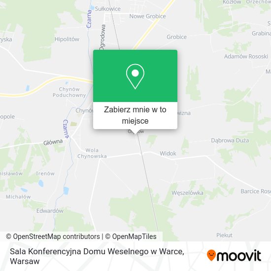 Mapa Sala Konferencyjna Domu Weselnego w Warce