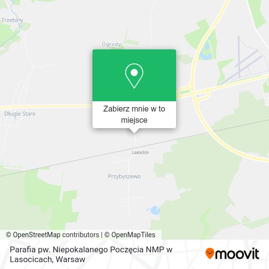 Mapa Parafia pw. Niepokalanego Poczęcia NMP w Lasocicach