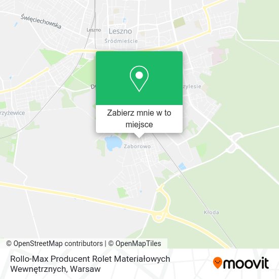 Mapa Rollo-Max Producent Rolet Materiałowych Wewnętrznych