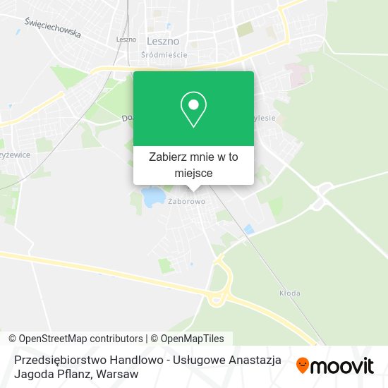 Mapa Przedsiębiorstwo Handlowo - Usługowe Anastazja Jagoda Pflanz