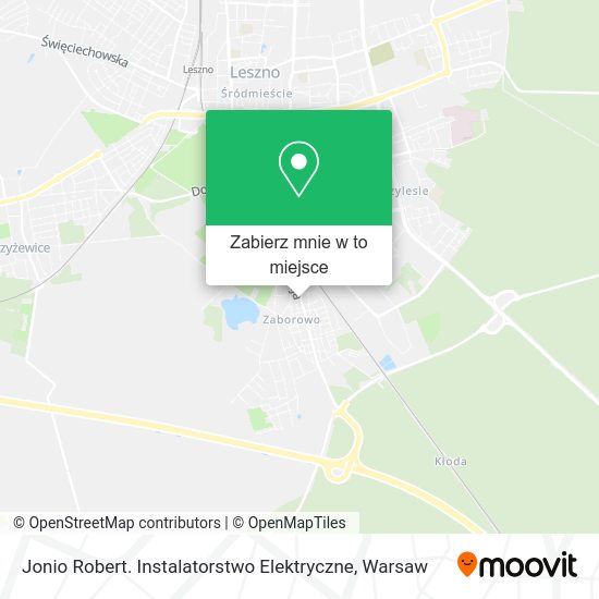 Mapa Jonio Robert. Instalatorstwo Elektryczne