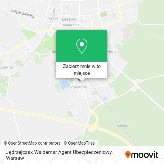 Mapa Jędrzejczak Waldemar Agent Ubezpieczeniowy