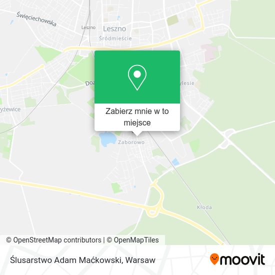 Mapa Ślusarstwo Adam Maćkowski