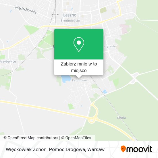 Mapa Więckowiak Zenon. Pomoc Drogowa