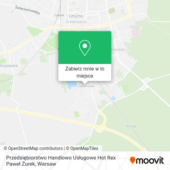 Mapa Przedsiębiorstwo Handlowo Usługowe Hot Rex Paweł Żurek