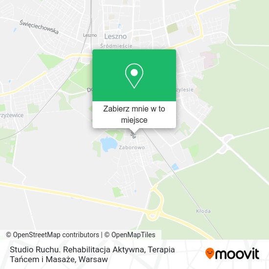 Mapa Studio Ruchu. Rehabilitacja Aktywna, Terapia Tańcem i Masaże