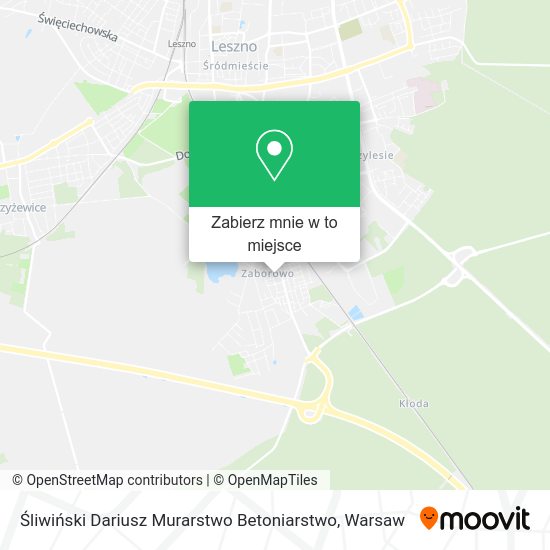 Mapa Śliwiński Dariusz Murarstwo Betoniarstwo