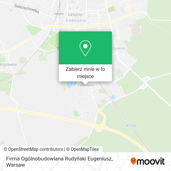 Mapa Firma Ogólnobudowlana Rudyński Eugeniusz