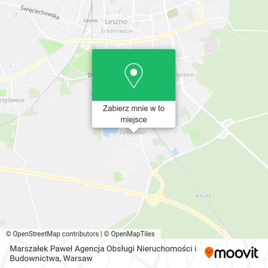 Mapa Marszałek Paweł Agencja Obsługi Nieruchomości i Budownictwa