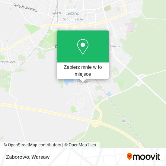 Mapa Zaborowo