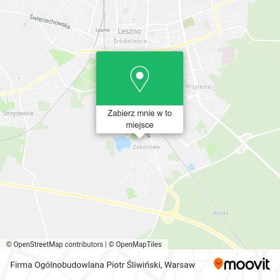 Mapa Firma Ogólnobudowlana Piotr Śliwiński