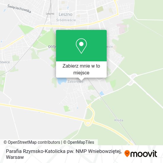 Mapa Parafia Rzymsko-Katolicka pw. NMP Wniebowziętej