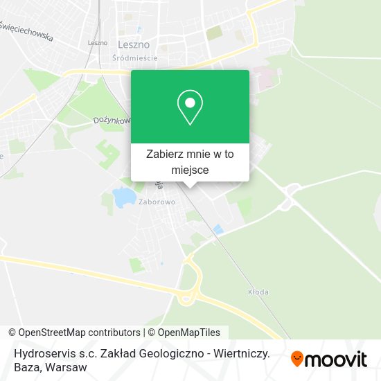 Mapa Hydroservis s.c. Zakład Geologiczno - Wiertniczy. Baza