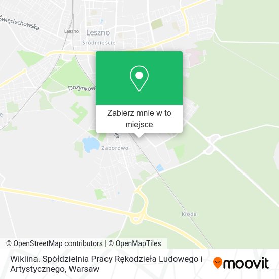 Mapa Wiklina. Spółdzielnia Pracy Rękodzieła Ludowego i Artystycznego