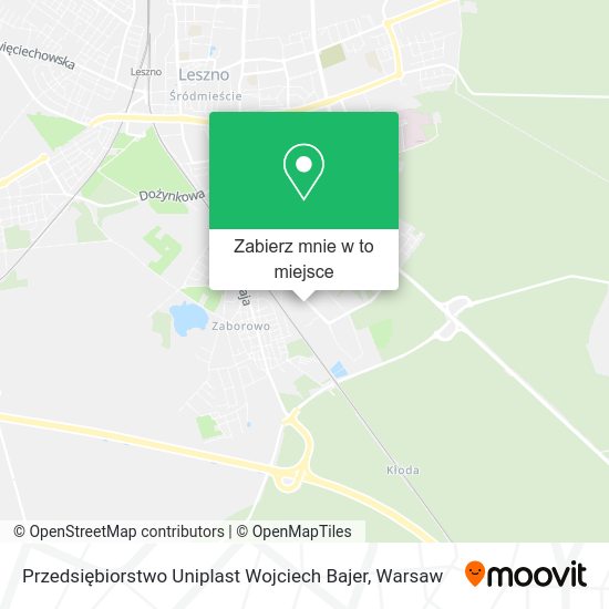 Mapa Przedsiębiorstwo Uniplast Wojciech Bajer