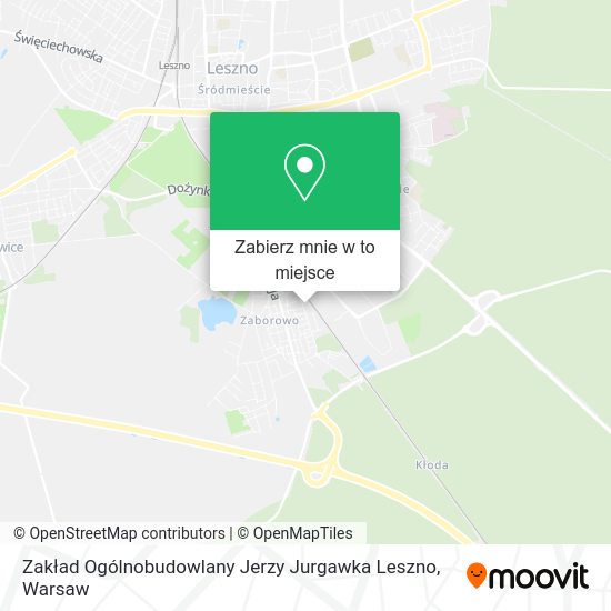 Mapa Zakład Ogólnobudowlany Jerzy Jurgawka Leszno