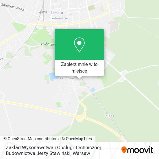 Mapa Zakład Wykonawstwa i Obsługi Technicznej Budownictwa Jerzy Stawiński