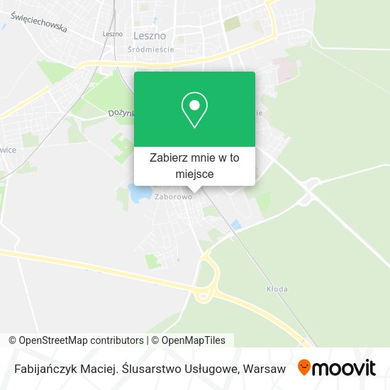 Mapa Fabijańczyk Maciej. Ślusarstwo Usługowe