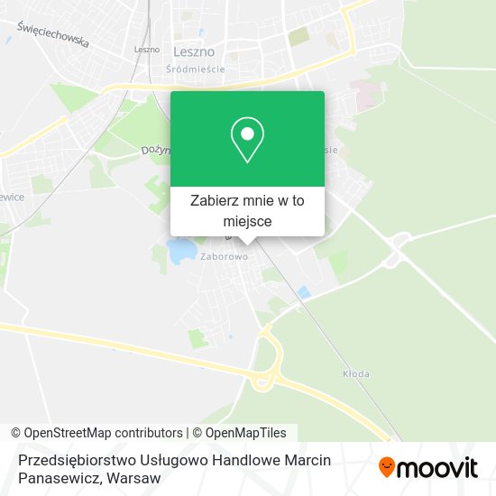 Mapa Przedsiębiorstwo Usługowo Handlowe Marcin Panasewicz