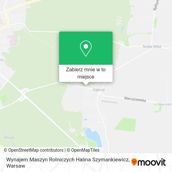 Mapa Wynajem Maszyn Rolniczych Halina Szymankiewicz