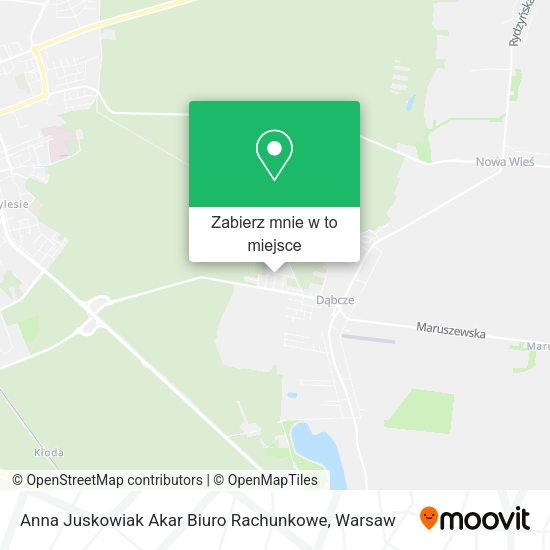 Mapa Anna Juskowiak Akar Biuro Rachunkowe