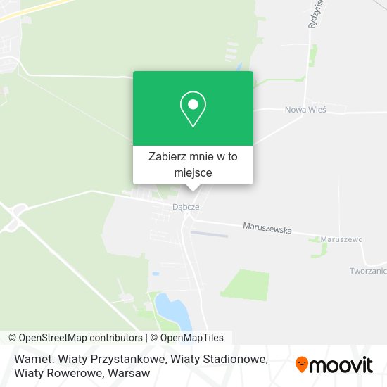 Mapa Wamet. Wiaty Przystankowe, Wiaty Stadionowe, Wiaty Rowerowe