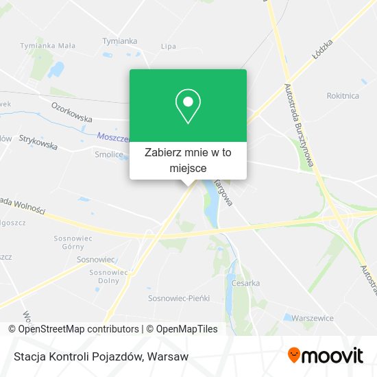 Mapa Stacja Kontroli Pojazdów