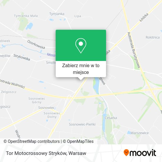 Mapa Tor Motocrossowy Stryków