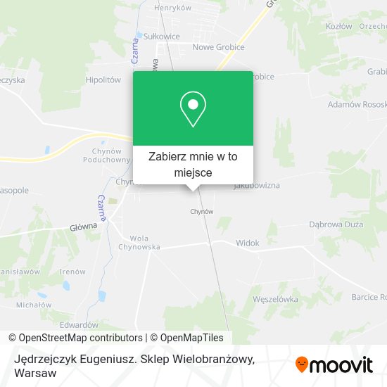 Mapa Jędrzejczyk Eugeniusz. Sklep Wielobranżowy