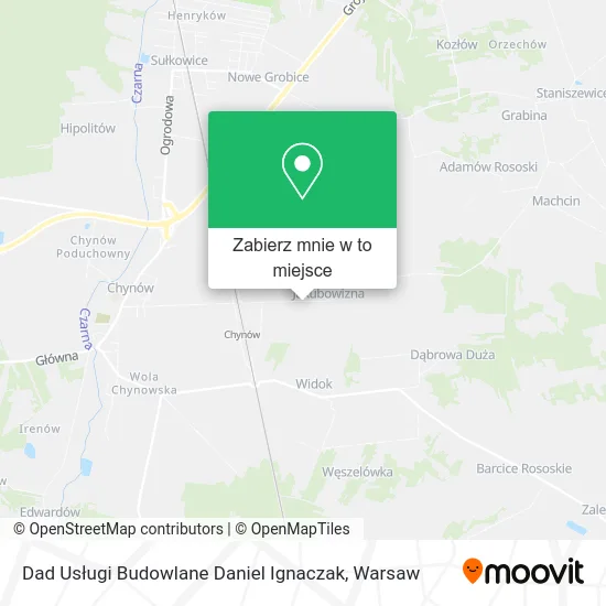 Mapa Dad Usługi Budowlane Daniel Ignaczak
