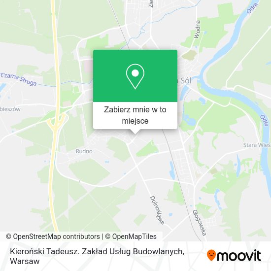 Mapa Kieroński Tadeusz. Zakład Usług Budowlanych