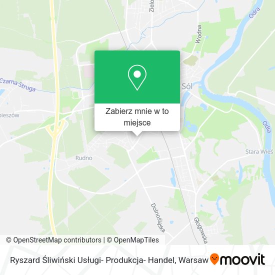 Mapa Ryszard Śliwiński Usługi- Produkcja- Handel