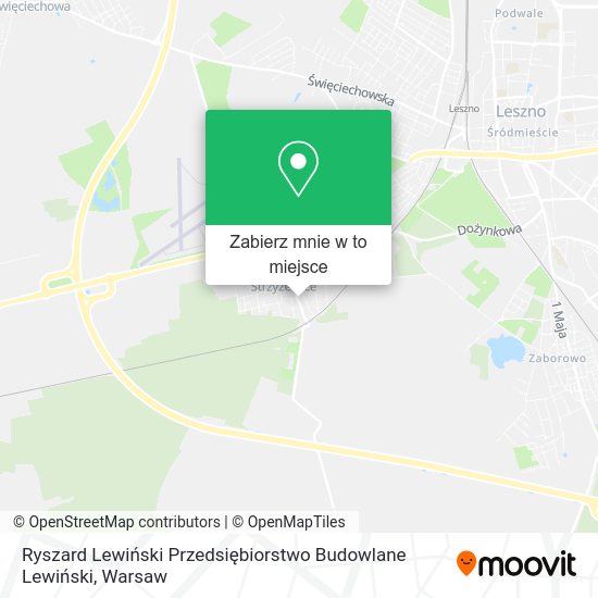 Mapa Ryszard Lewiński Przedsiębiorstwo Budowlane Lewiński